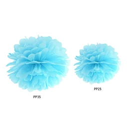 Papírgömb égkék 25 cm