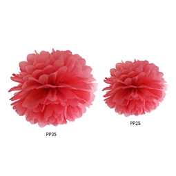 Papírgömb piros 25 cm