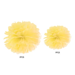 Papírgömb pompom sárga 25 cm