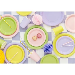 Papírtányér 23 cm sárga S/6