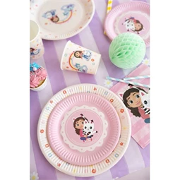 Papírtányér Gabby babaháza, vegyes, 18 cm S/6
