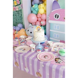 Papírtányér Gabby babaháza, vegyes, 18 cm S/6