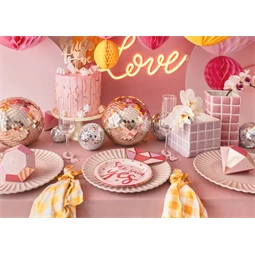 Papírtányér gyűrű, mix, 18x25,5 cm S/6