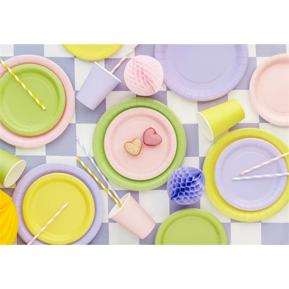 Papírtányér levendula 23 cm S/6