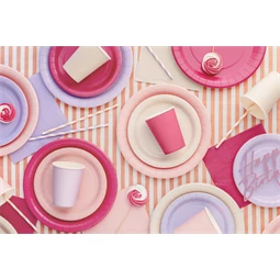 Papírtányér levendula 23 cm S/6