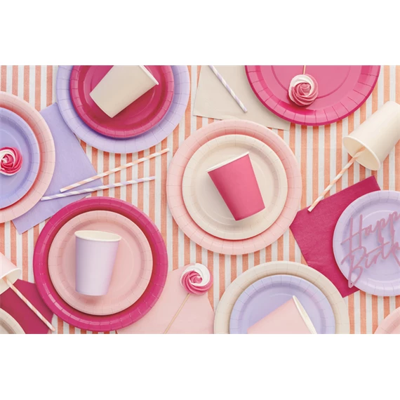 Papírtányér levendula 23 cm S/6