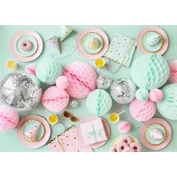 Party kalapok csillagokkal, mix, 14,5 cm S/6