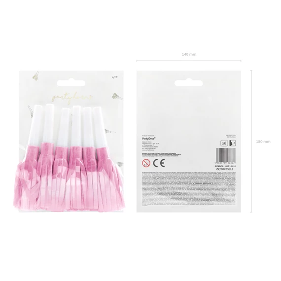 Parti kürtök világos rózsaszín S/6