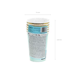 Poharak világoskék 220 ml S/6