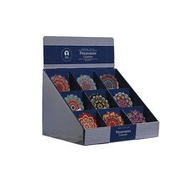 Poháralátét, Mandala 10,8x10,8x0,7 cm 12 féle