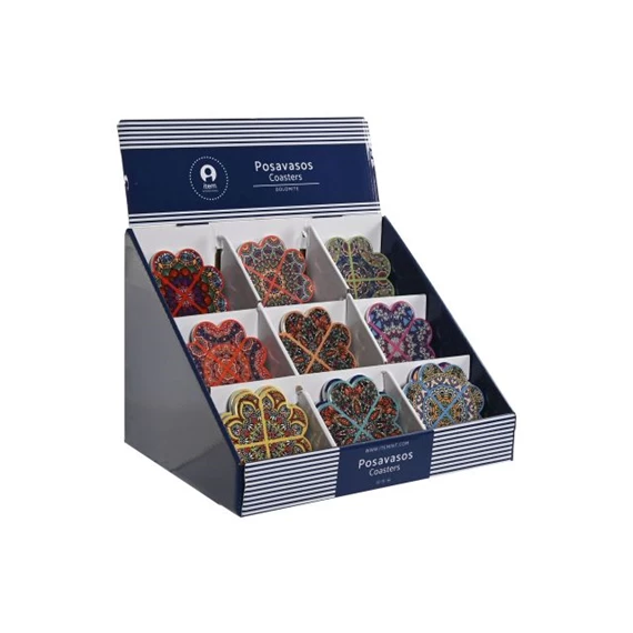 Poháralátét Mandala 11,5x11,5x0,5 cm 12 féle