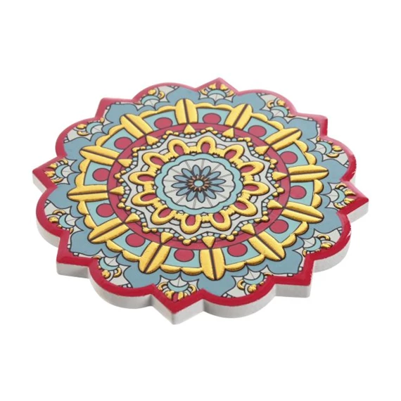 Poháralátét Mandala 11x11x0,5 cm 12 féle