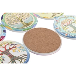 Poháralátét életfa 10,8x10,8x0,7 cm 12 féle