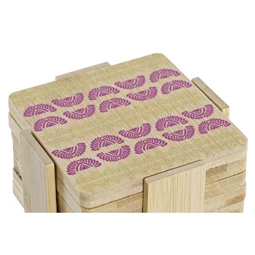 Poháralátét szett afrika mintás 10x10x1 cm S/6