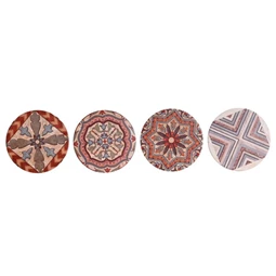 Poháralátét szett 10,8x10,8x0,7 cm S/4