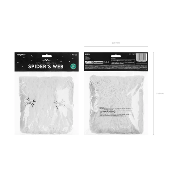 Pókháló halloween, fehér, 200 g