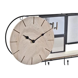 Polc falra órával 52x10x26 cm