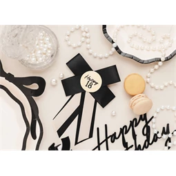 Rozetta 18. születésnapra 11x17 cm krém-fekete