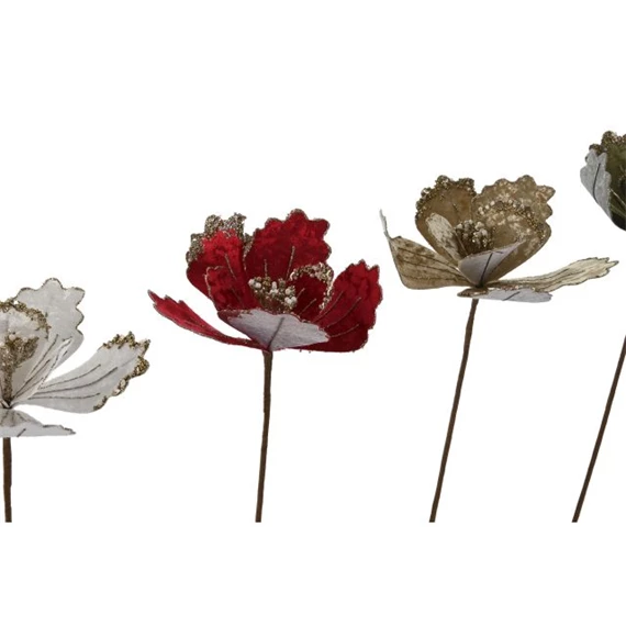 Selyemvirág Mikulásvirág 20x10x60 cm 4 féle