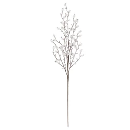 Selyemvirág ág bogyóval, havas 59 cm