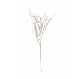 Selyemvirág ág csavart fűz, glitteres 82 cm