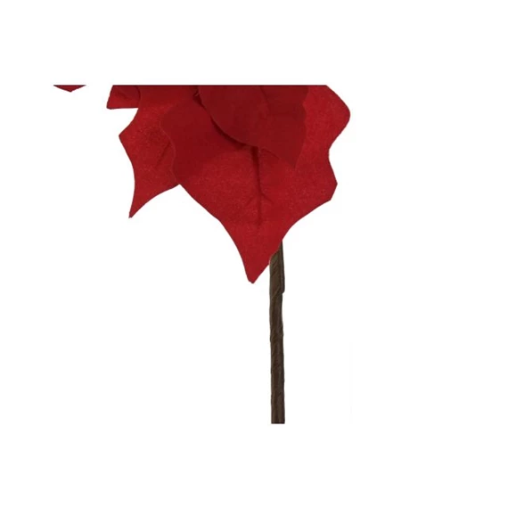 Selyemvirág ág, fenyő, mikulásvirág 30x7x60 cm