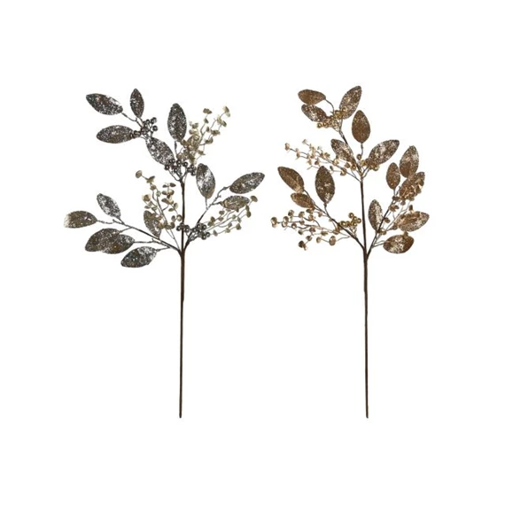Selyemvirág ág leveles 25x25x82 cm 2 féle