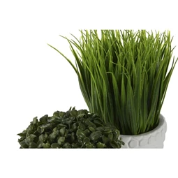 Selyemvirág fej kaspóban 12x12x21,5 cm 2 féle