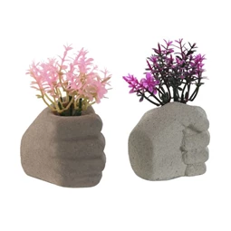 Selyemvirág kaspóban 6,5x5,5x8 cm 3 féle