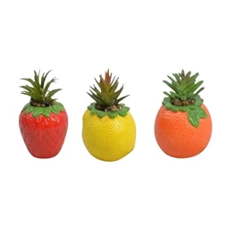 Selyemvirág kaspóban 9x9x14 cm 3 féle