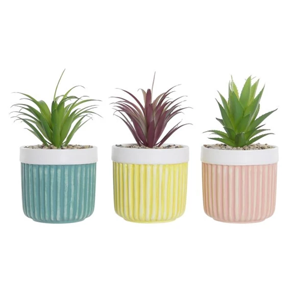 Selyemvirág 10x10x18 cm 3 féle