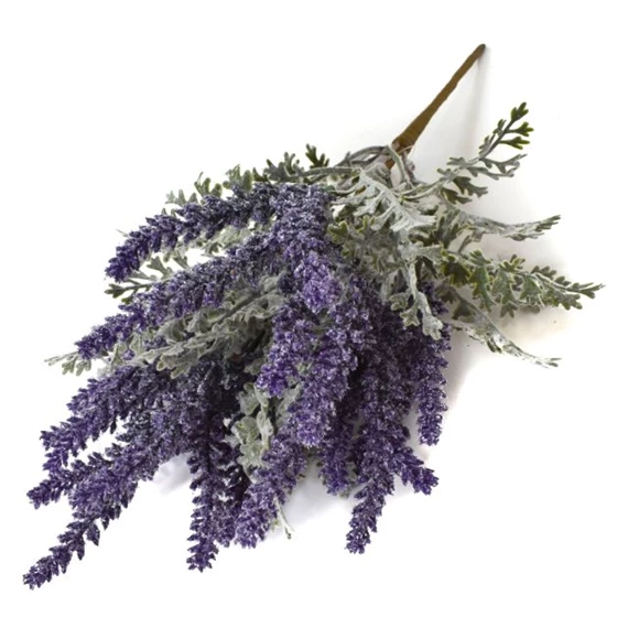 Selyemvirág Levendulás csokor 41 cm