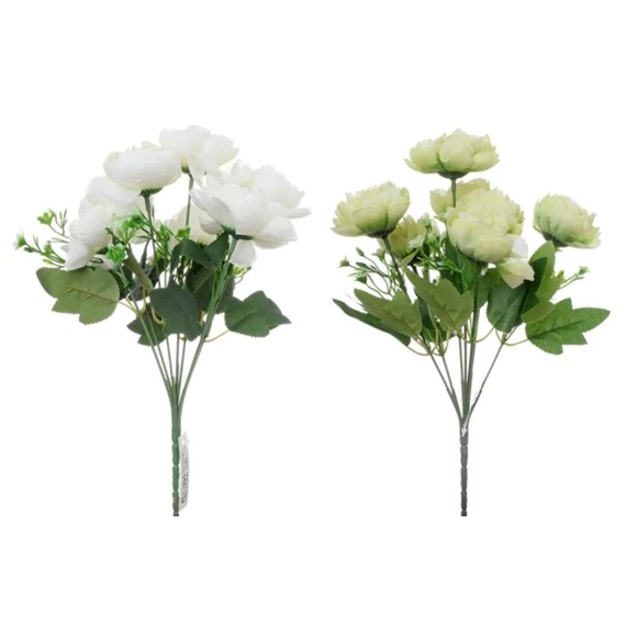 Selyemvirág pünkösdi rózsacsokor 30 cm 2féle