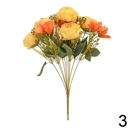 Selyemvirág pünkösdi rózsacsokor 50 cm 3féle