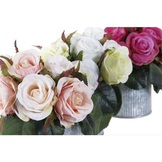 Selyemvirág Rózsa 15x14x16 cm 3 féle