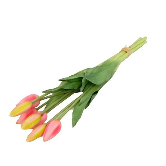 Selyemvirág Tulipán csokor 7 szálas 44 cm