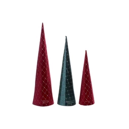 Stilizált fenyő szett 10x1x60 cm S/3