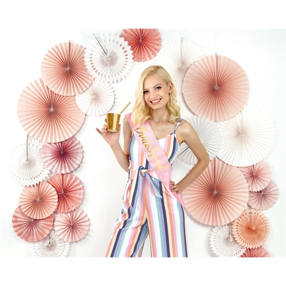 Vállszalag bride squad világos rózsaszín 75 cm