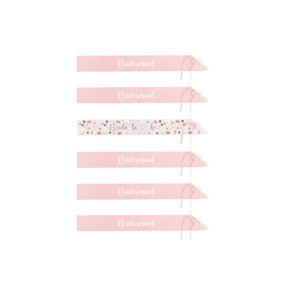 Vállszalagok menyasszony és koszorúslány, mix, 76 cm S/6