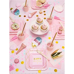 Szalvéta 3 rétegű világos rózsaszín 33x33 cm S/20