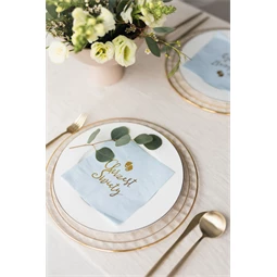 Szalvéta chrzest święty 33x33 cm világoskék S/12