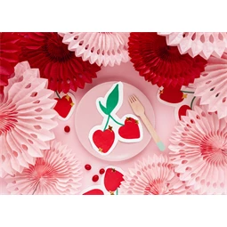 Szalvéta cseresznye mintás, vegyes, 13,5x16 cm S/20