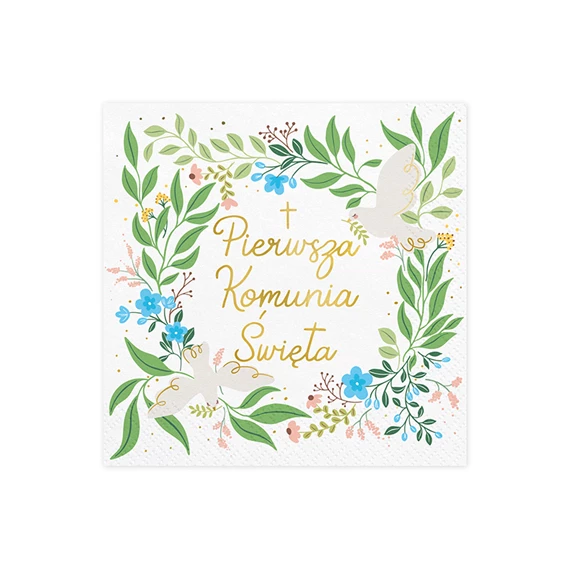 Szalvéta elsőáldozás 33x33 cm mix S/20