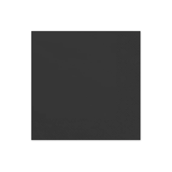 Szalvéta fekete 33x33 cm S/20