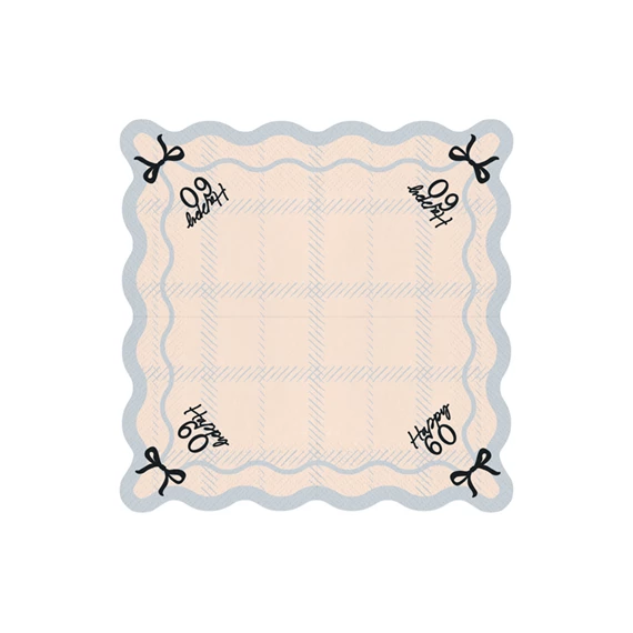 Szalvéta happy 60, 33x33 cm, színkeverék S/12