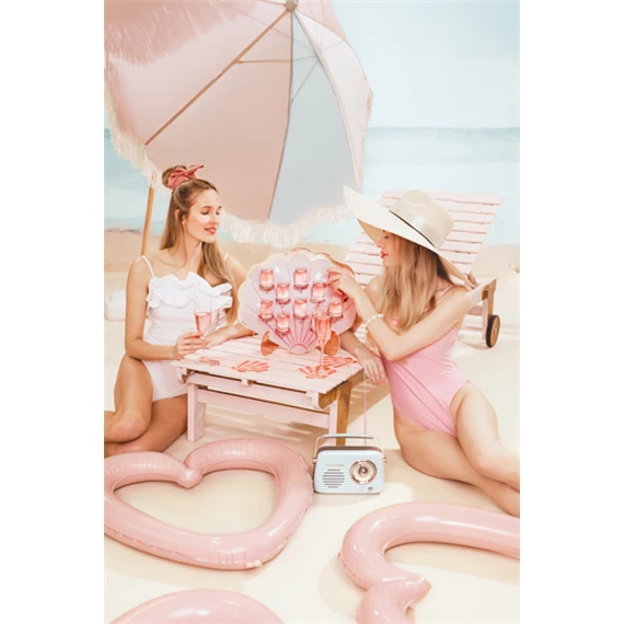 Szalvéta kagyló menyasszony lesz rózsaszín 13,5x13 cm S/20