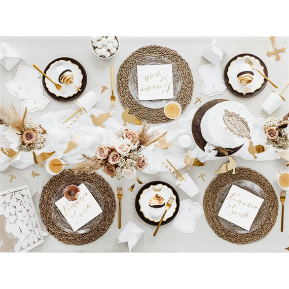 Szalvéta komunia święta fehér 33x33 cm S/20