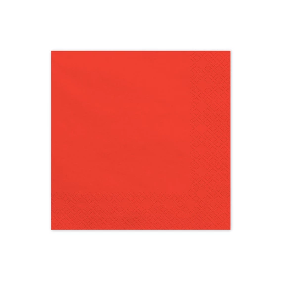 Szalvéta piros 33x33 cm S/20