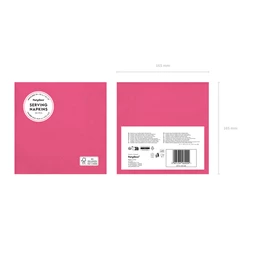 Szalvéta sötét rózsaszín 33x33 cm S/20