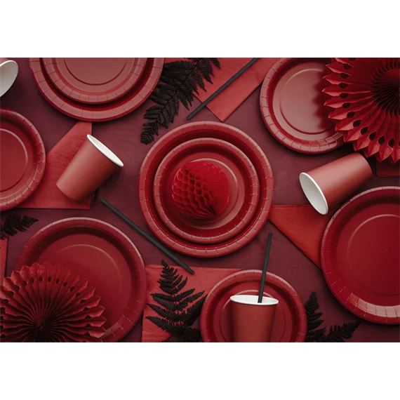 Szalvéta sötétvörös 33x33 cm S/20